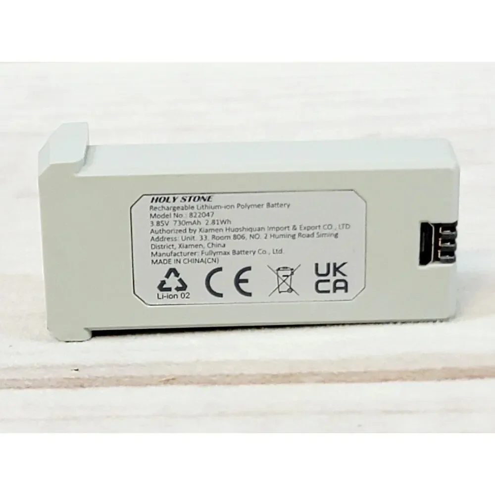 Holy Stone Rc Drone HS430 OEM Battery 3.85V 730mAh 2.81 Wh Battery Only 822047
